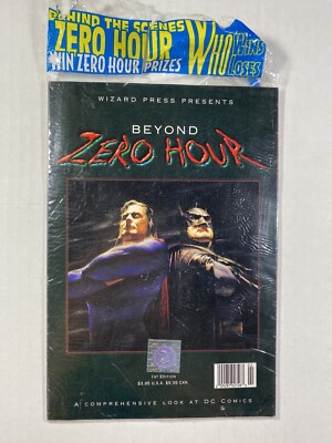 WIZARD PRESS PRESENTS BEYOND ZERO HOUR 1994 ALEX ROSS W/ Original Cover Bag.