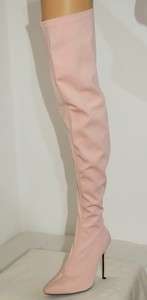 pink stretch boots