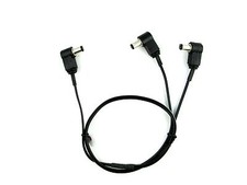 Guitar Pedal Power Splitter Cable 1 to 2 2.1mm Right Angle 9V 12V 18V