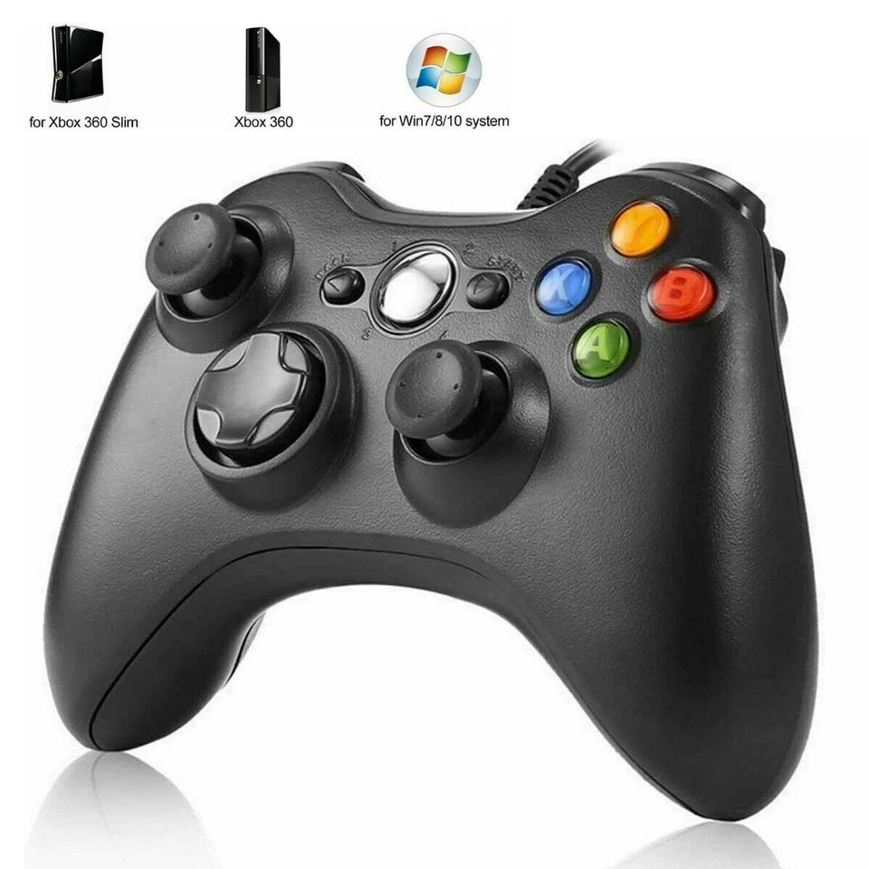 XBOX 360 Wired USB Game Controller Gamepad for Microsoft XBOX 360&PC WIN 7 8 10 - Image 3 of 4