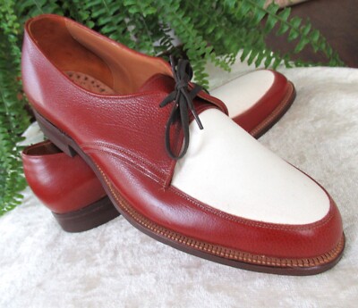 Vintage 1956 Hanover Two-Tone Oxfords Rockabilly Zoot Suit
