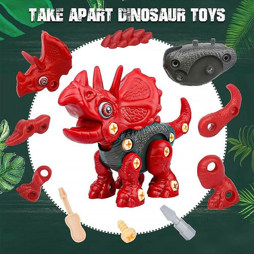 Dinosaur Triceratops Take Apart Kids Learning Toy Drill Jurassic Park World A1 - Picture 5 of 8