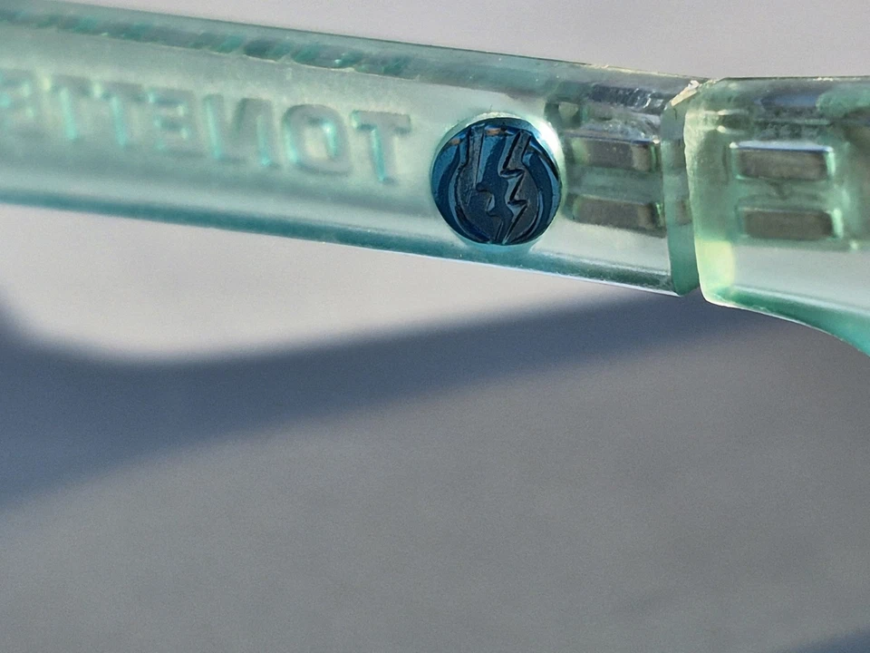 Gafas de sol eléctricas TONETTE Blizzard azul gris plasma cromo lentes ¡LEER! Foto 4 de 4