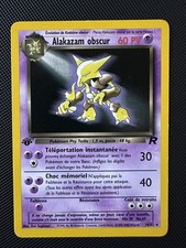 Alakazam obscur 18/82 Edition 1 Rare Team Rocket 2000 Français FR Pokemon Card