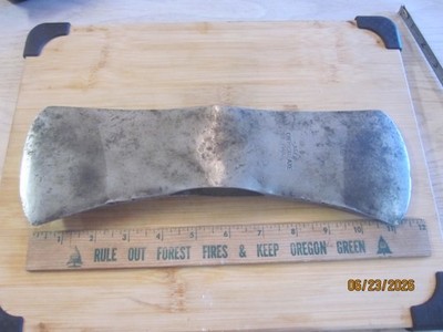 VTG SAGER CHEMICAL 1946 12 1/16'' LONG & ACT WT 4LBS 2 OZ PUGET SOUND AXE HEAD 