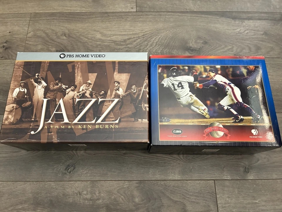 VHS Lot Ken Burns Baseball 9 Tapes Jazz 9 Tapes Vintage 90s Documentary - Image 3 of 3