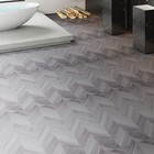 Blue-Grey 5m² Herringbone PVC Flooring Planks DIY Self-Adhesive Tiles Waterproof