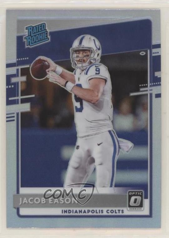 2020 Panini Donruss Optic Rated Rookies Holo Prizm Jacob Eason #162 y9f