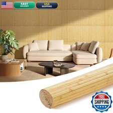 Ouzugie 1 Pack 96X24 Inch Bamboo Wall Pole Wrap Paneling For Walls Ceilings