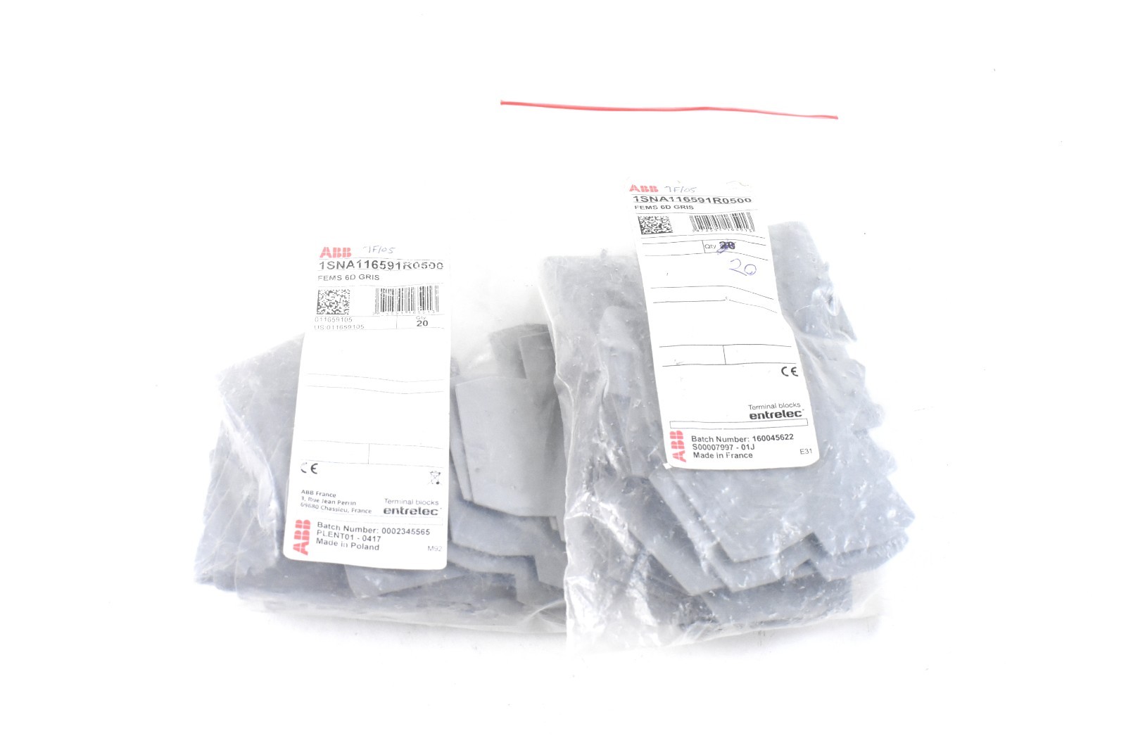 ABB 1SNA116591R0500 FEMS 6D GRIS Lot Of 40