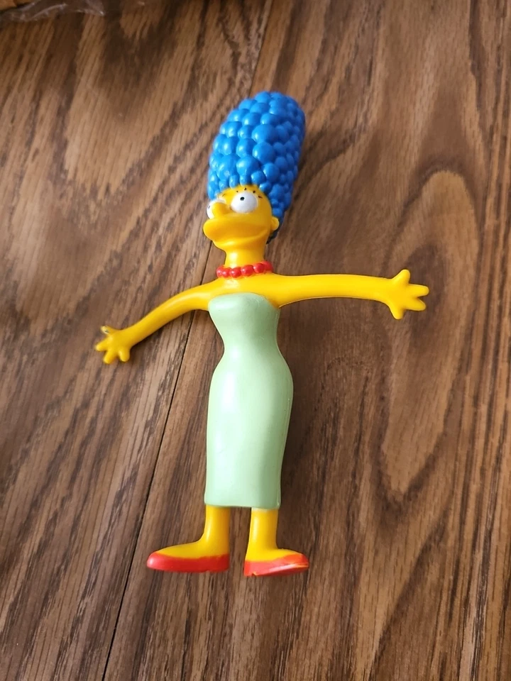 Vintage 1990 Os Simpsons 5 Figuras de Ação Dobráveis Homer Bart Lisa Marge Maggie - Imagem 3 de 4