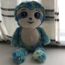 Russ Toys Russ Li'l Peepers Jade Blue Sloth Big Eyes Stuff Toy 12" Kelly Toys