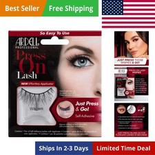 Ardell Press On Lashes Wispies Self Adhesive Eyelashes - Natural Look Faux Mink