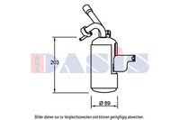 Trockner Klimaanlage AKS Dasis 800646N FÜR Ford