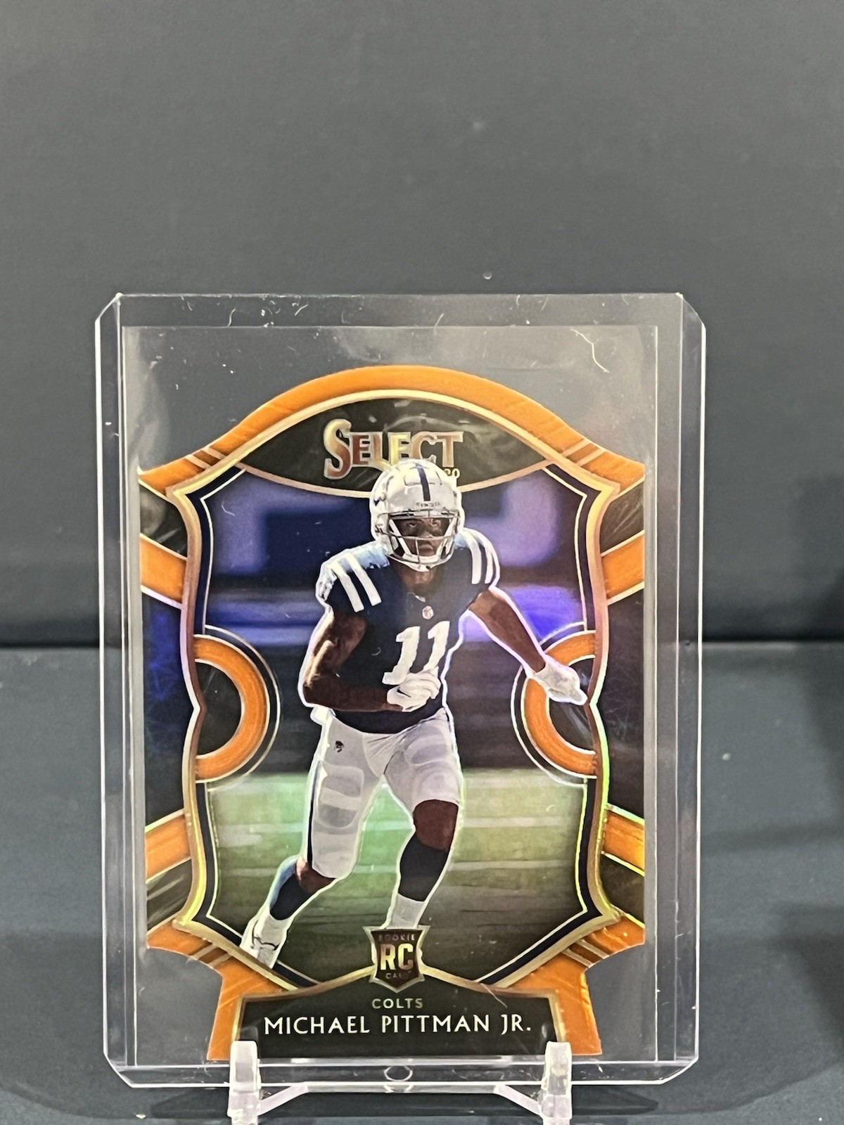 2020 Panini Select Concourse Orange Prizm Die-Cut #62 Michael Pittman Jr. Rookie