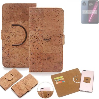 Schutz-Hülle für T-Mobile REVVL 6 Pro Wallet-Case aus Kork Schutzhülle Tasche