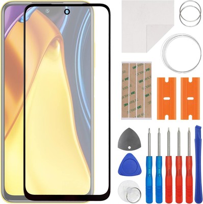 Front Screen Glass Outer Panel Lens Replacement OCA Compatible with Poco M3 Pro