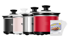 Mini slow cooker acero inoxidable con olla ce...