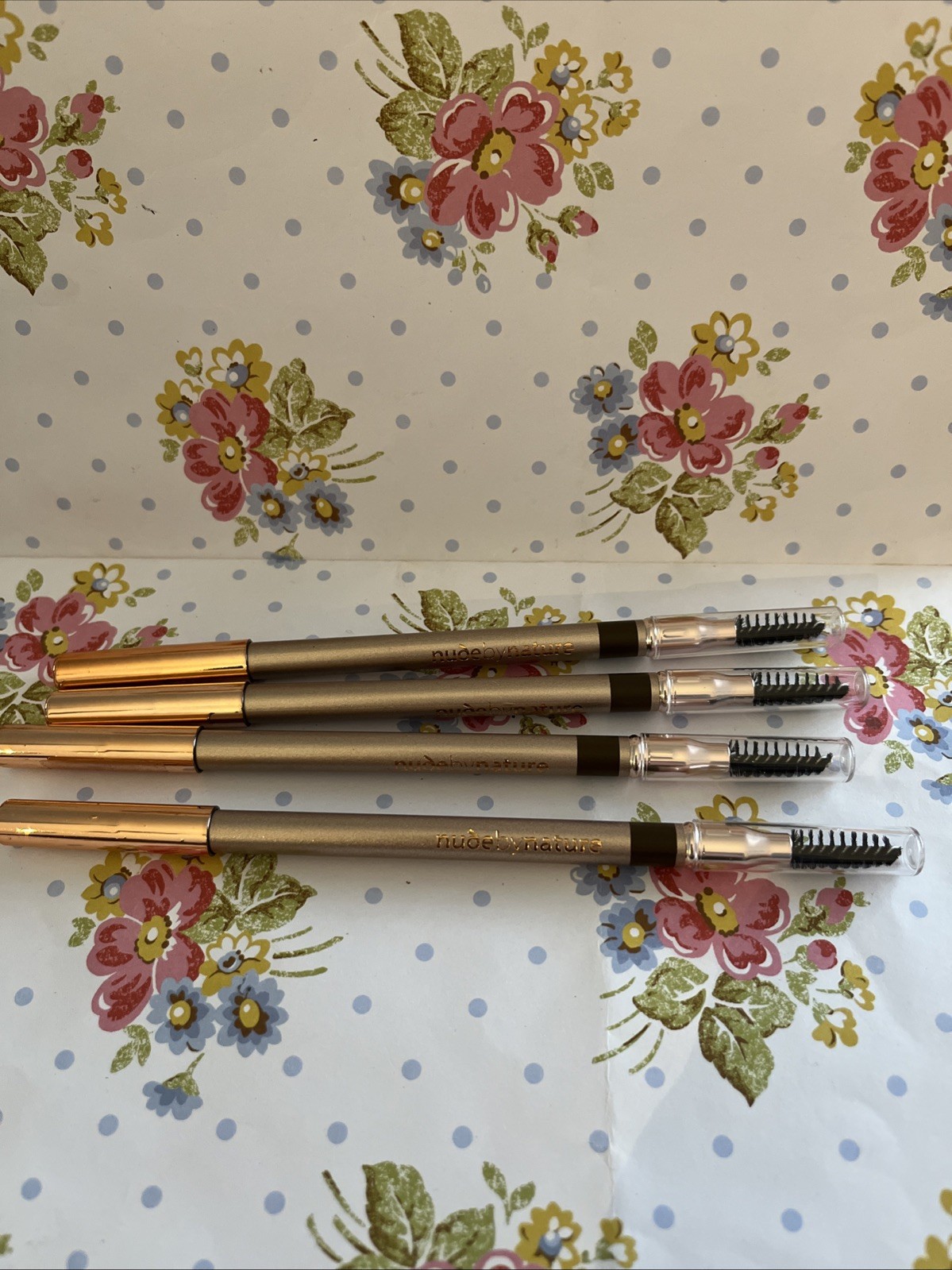 Nude by Nature Defining Brow Pencil 02 Medium Brown X 4.