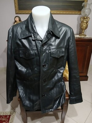 Jacke Mantel TERRANOVA Herren Leder Farbe schwarz Größe L Code CC0164