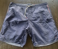 Men  s TOMMY HILFIGER Mesh Lined Swim Trunks  Size XL  Navy