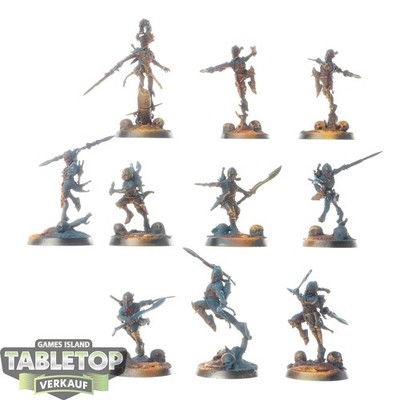 Lumineth Realm Lords - 10 Ydrilan Riverblades - teilweise bemalt