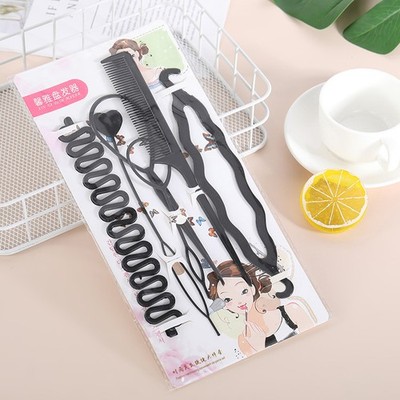 6Pcs/Set Multiple Magic Hair Braided Tool Women Girl Hair Donut Bun Maker