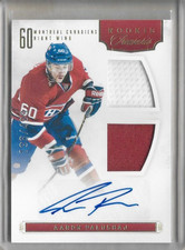 AARON PALUSHAJ MONTREAL CANADIENS 2012-13 ROOKIE TREASURES JERSEY AUTO /499 #138