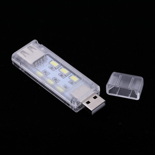 Portable Mini USB Powered LED Light Bar 12 LEDs Night Lamp Support Data Sync - Afbeelding 4 van 6