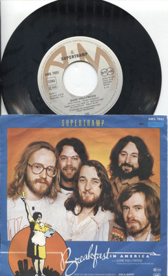 SUPERTRAMP '' Breakfast In America / Gone Hollywood '' 7 Inch Single 1979