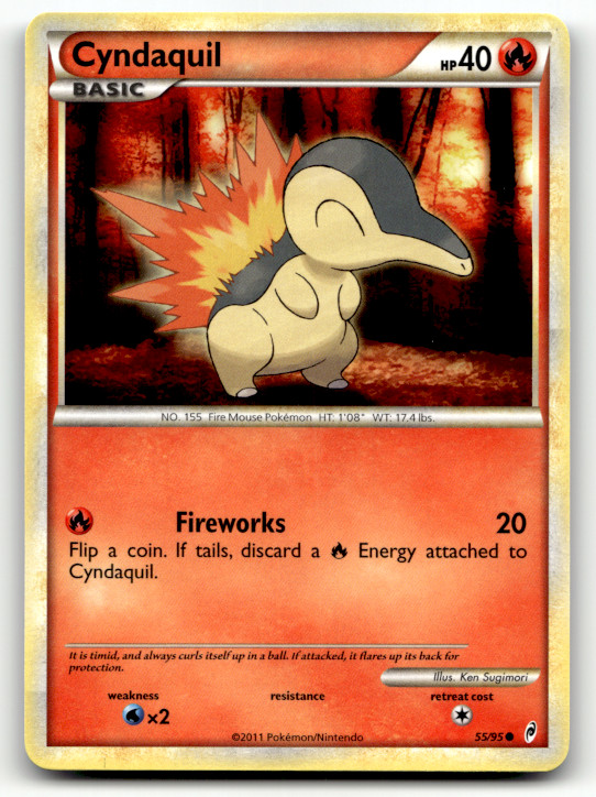 Cyndaquil 55/95 Normal Common Call of Legends LP