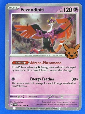 2024 POKEMON Trick or Trade Fezandipiti (Cosmos Holo) #096/167
