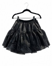 Adorable Black Tiered Party Skirt Youth Girls