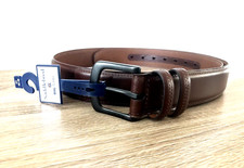 2X BIG  TALL SIZE BRAND NEW ORIGINAL BROWN LEATHER MENS SADDLEBRED BELT 46-48 