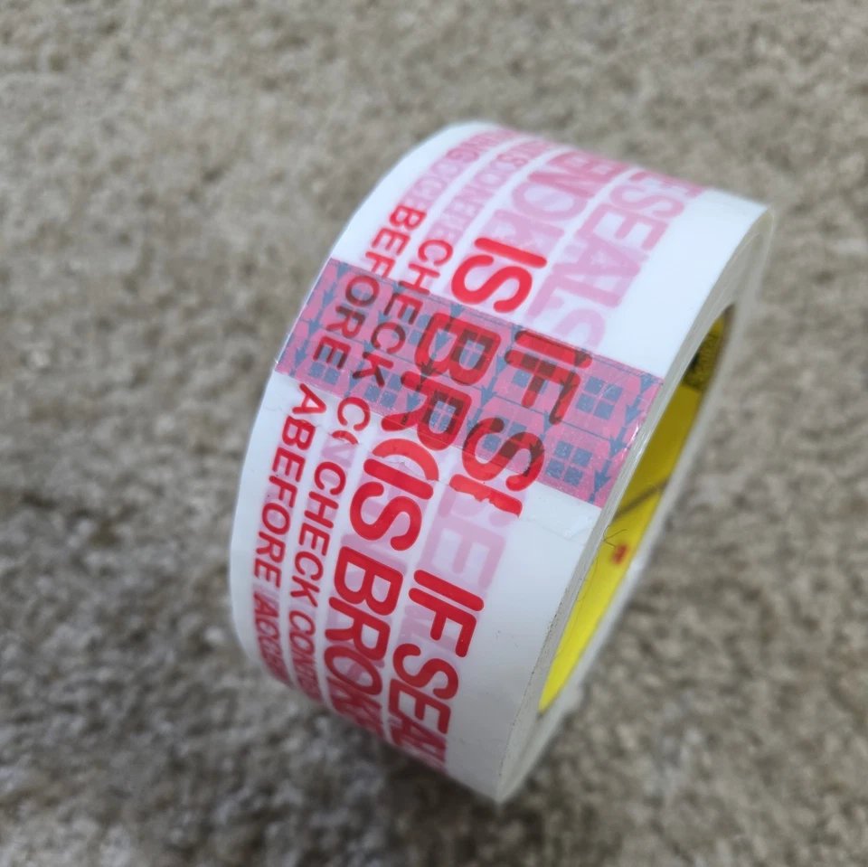 Scotch Tape Tamper Evident Sealing Tape White 3771  2" x 110 yds BRAND NEW - Image 3 of 3