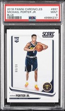 2018 PANINI CHRONICLES BLUE #697 MICHAEL PORTER JR. ROOKIE RC 92/99 PSA 9