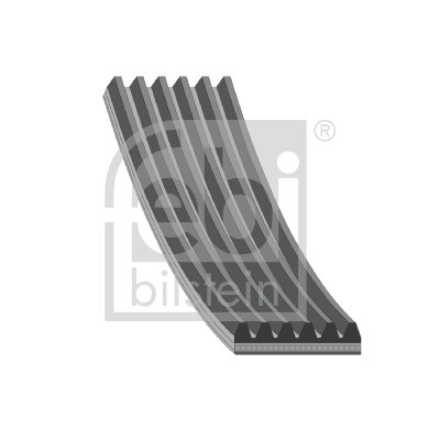 1x Febi Bilstein V-ribbed belt 117206842R engine side for Dokker Duster Lagoon