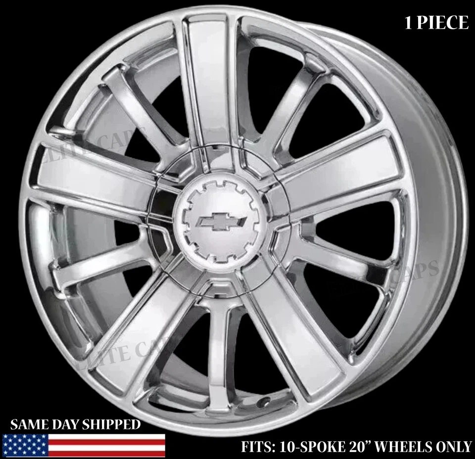 4 piezas. Tapacubos central de rueda para Chevrolet Silverado High Country 2014-2018 20"" Foto 3 de 3