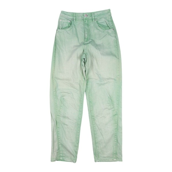 Gorman Jeans Womens 8 Green Denim Cecilia High Rise Tapered Zip Fly Size 8