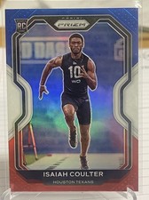 2020 Panini Prizm #395 ISAIAH COULTER Red, White & Blue Prizm RC Rookie Texans  