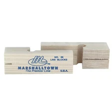 Marshalltown 86 Line Blocks, 3-3/4 In, Hardwood, Pair