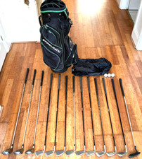 Mens Pro Select Full Golf Clubs 13 Irons And Woods Set Right Handed +14 Way Bag