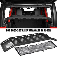 Rear Interior Cargo Carrier Shelf Rack For 2007-2025 Jeep Wrangler JK JL 4Door