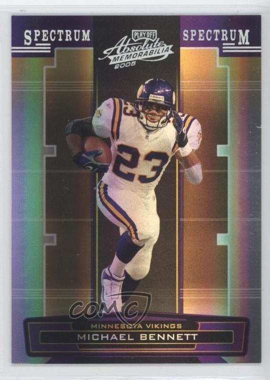 2005 Playoff Absolute Memorabilia Spectrum Silver 72/100 Michael Bennett #86 0h1