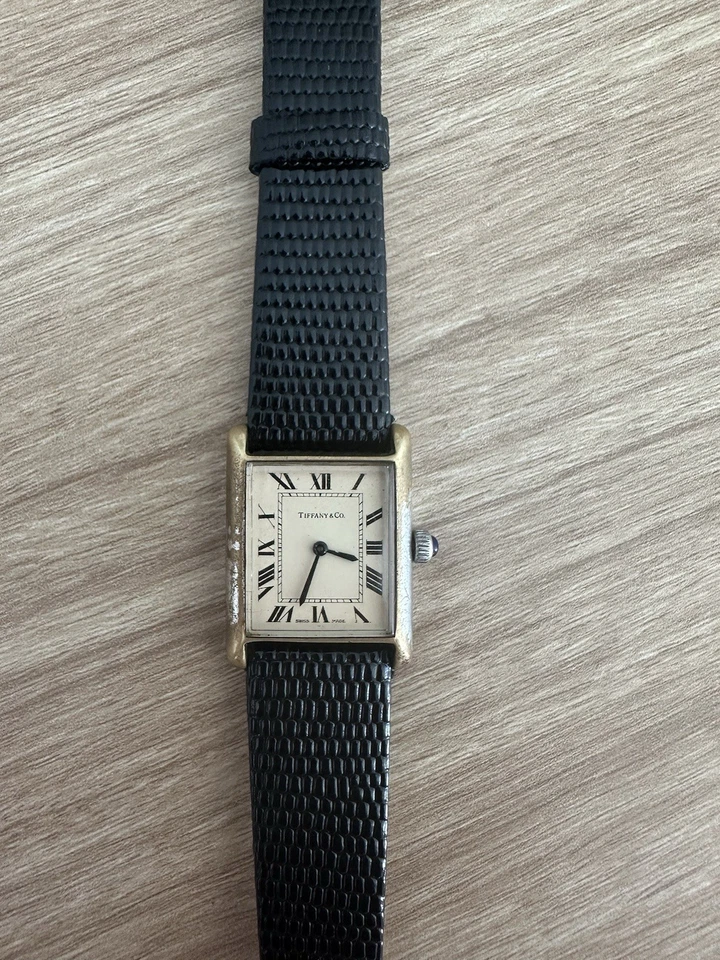 Rare Tiffany & Co. Severin LTD 17 Jewels Swiss Made “ Cartier Tank Style” Watch - Image 2 of 4