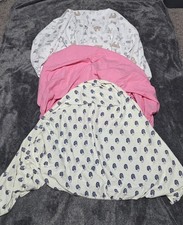 Baby Fitted Crib Sheets Lot Of 3 Hedgehogs Forest Woodland Animals Pink Cotton