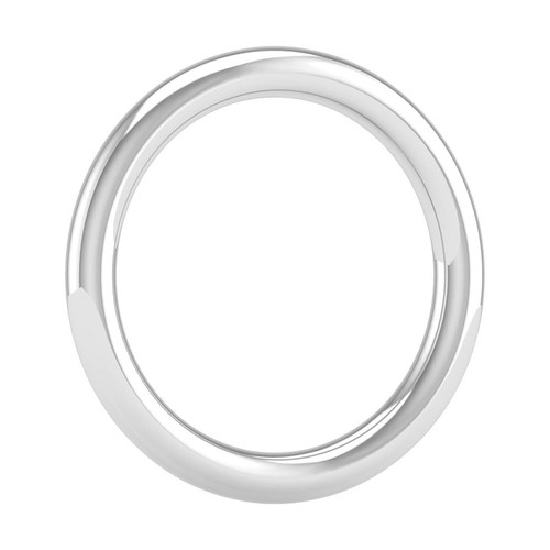 950 Platinum 2.5 mm Plain Wedding Band (Ring Size 5.5) - Picture 2 of 7