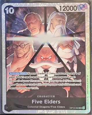 Five Elders OP13-082 Super Rare Foil | One Piece TCG Card | Near Mint+ English