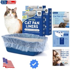 Sifting Cat Litter Box Liners - Extra Giant 30 Count - Tear-Resistant Cat Lit...