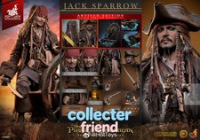 IN STOCK Hot Toys DX39AE Pirates Caribbean 5 Jack Sparrow Rooted Hair NEW